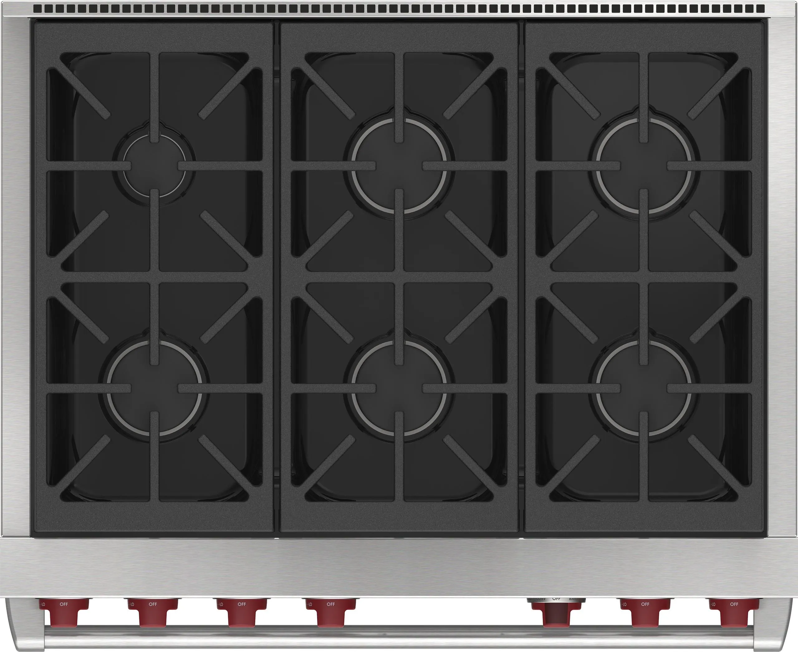 Wolf DF36650BKPLP 36" Dual Fuel Range - 6 Burners