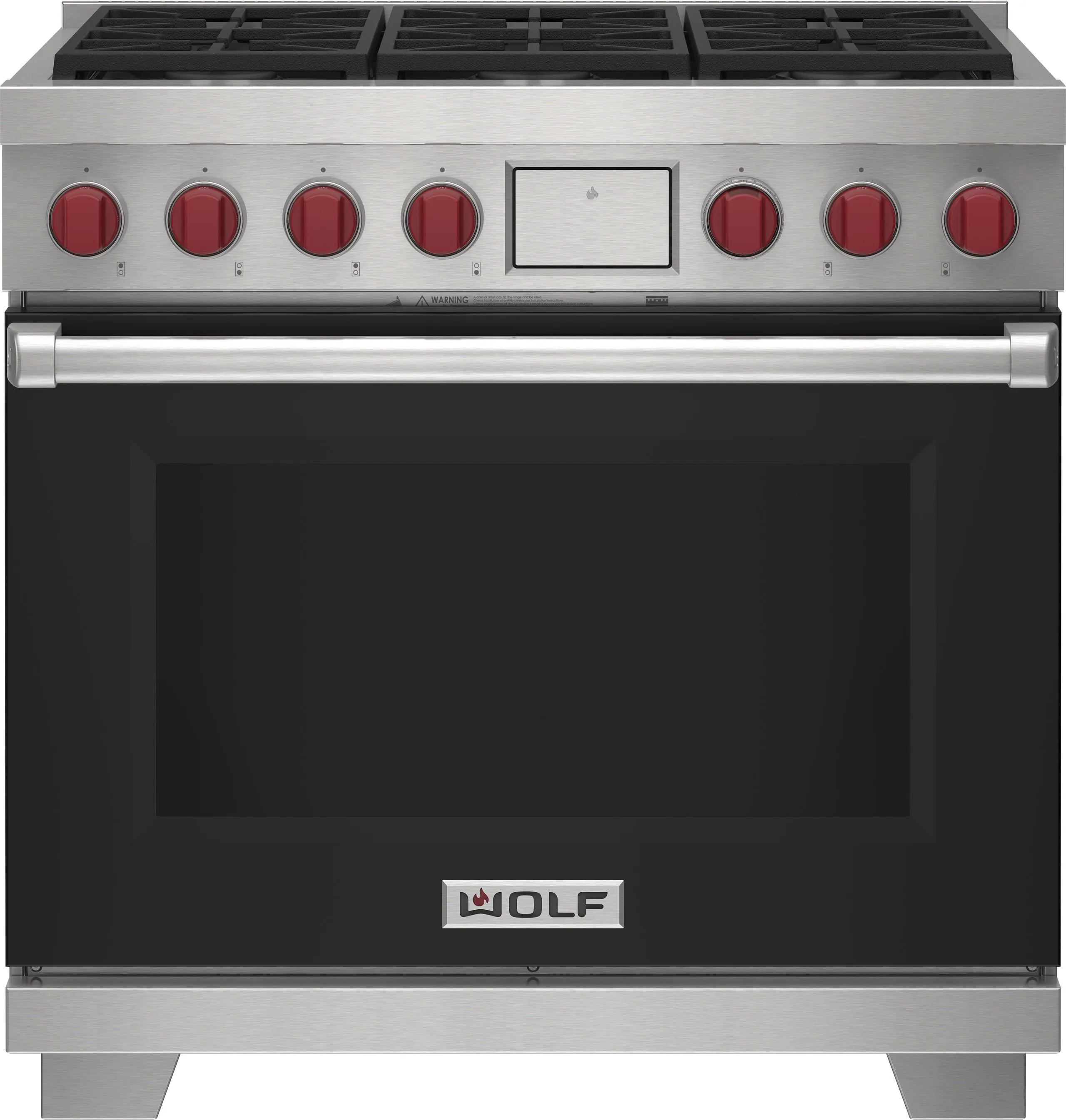 Wolf DF36650BKPLP 36" Dual Fuel Range - 6 Burners Freestanding Ranges freestanding dual fuel range 30 inch