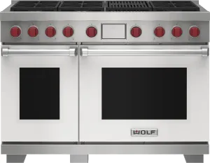 Wolf DF48650CWHPLP 48" Dual Fuel Range - 6 Burners And Infrared Charbroiler Freestanding Ranges freestanding dual fuel range 30 inch