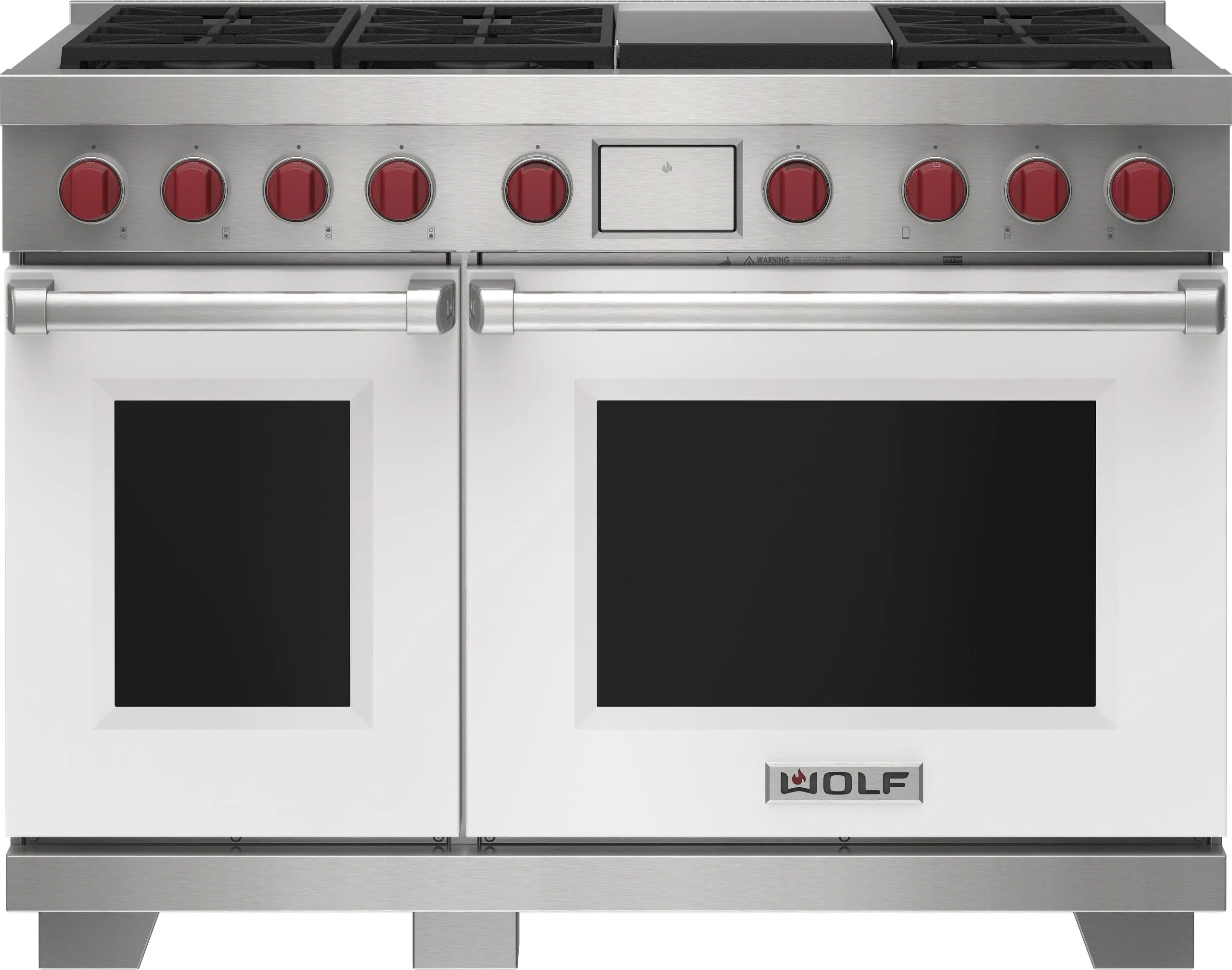 Wolf DF48650GWHP 48" Dual Fuel Range - 6 Burners And Infrared Griddle Freestanding Ranges freestanding dual fuel range 30 inch