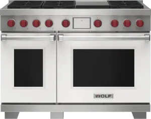 Wolf DF48650GWHP 48" Dual Fuel Range - 6 Burners And Infrared Griddle Freestanding Ranges freestanding dual fuel range 30 inch