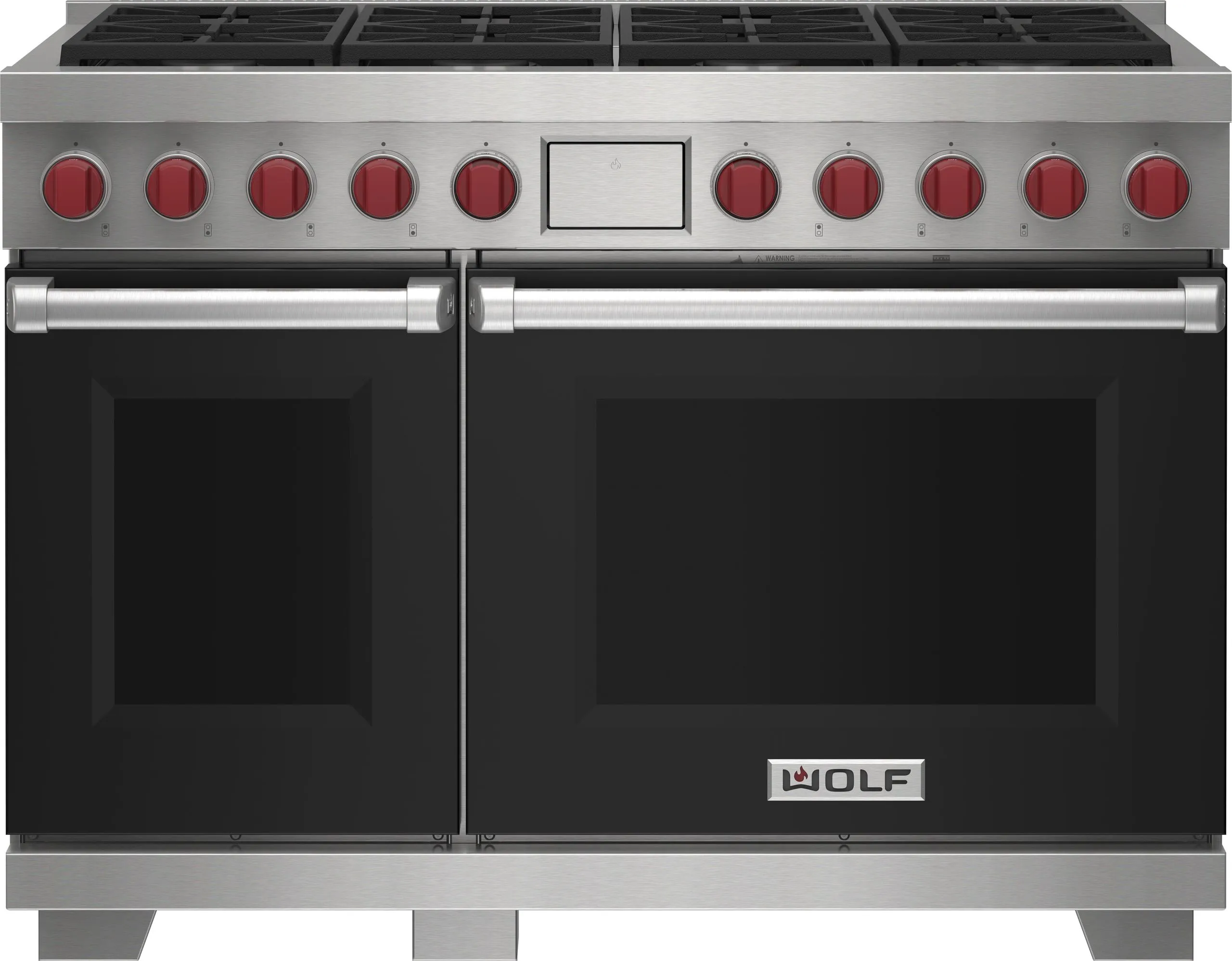 Wolf DF48850BKP 48" Dual Fuel Range - 8 Burners Freestanding Ranges freestanding dual fuel range 30 inch