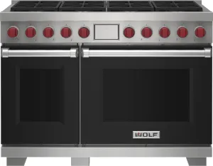 Wolf DF48850BKP 48" Dual Fuel Range - 8 Burners Freestanding Ranges freestanding dual fuel range 30 inch