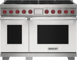 Wolf DF48850WHP 48" Dual Fuel Range - 8 Burners Freestanding Ranges freestanding dual fuel range 30 inch