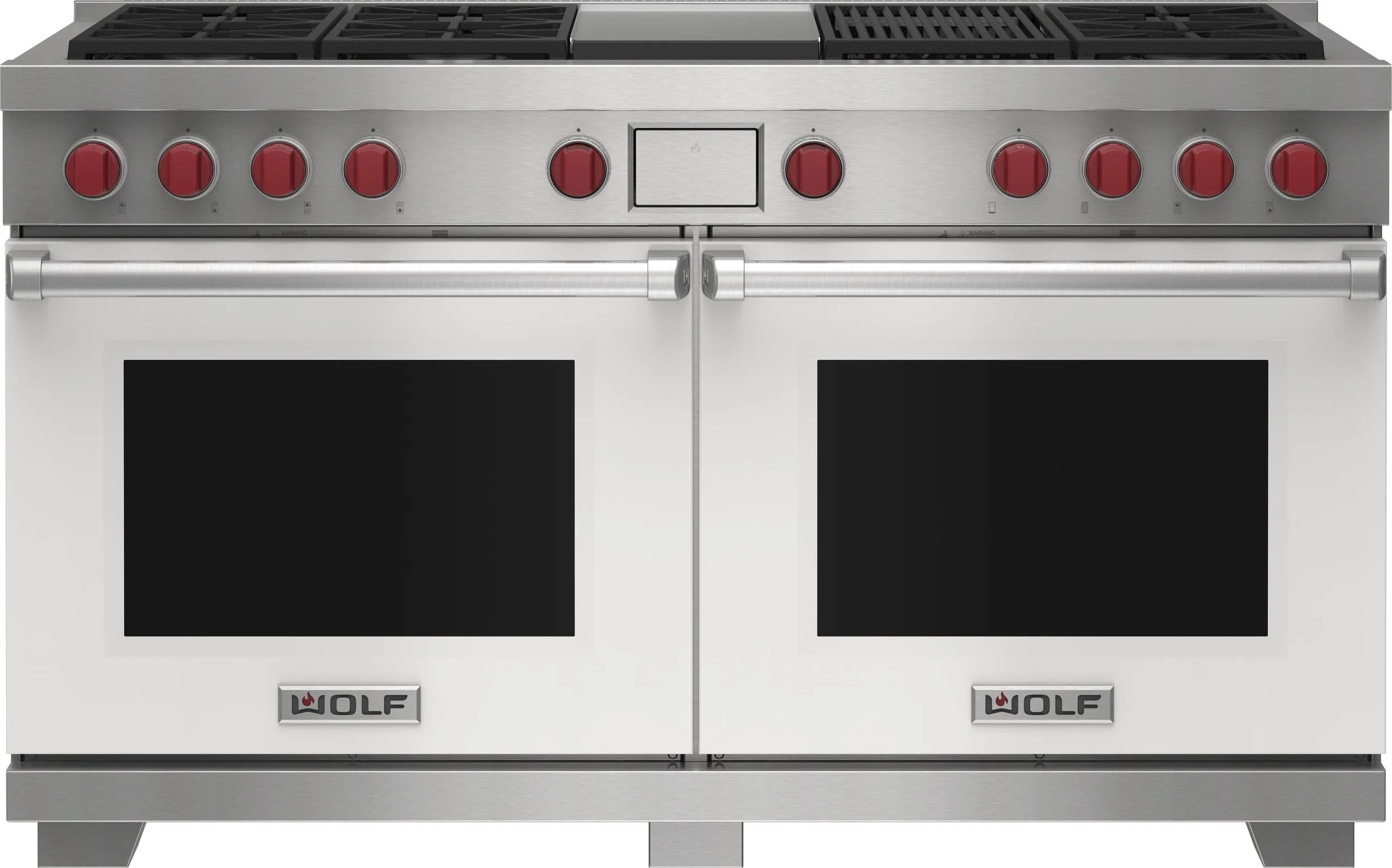 Wolf DF60650CGWHP 60" Dual Fuel Range - 6 Burners, Infrared Charbroiler And Infrared Griddle Freestanding Ranges freestanding dual fuel range 30 inch