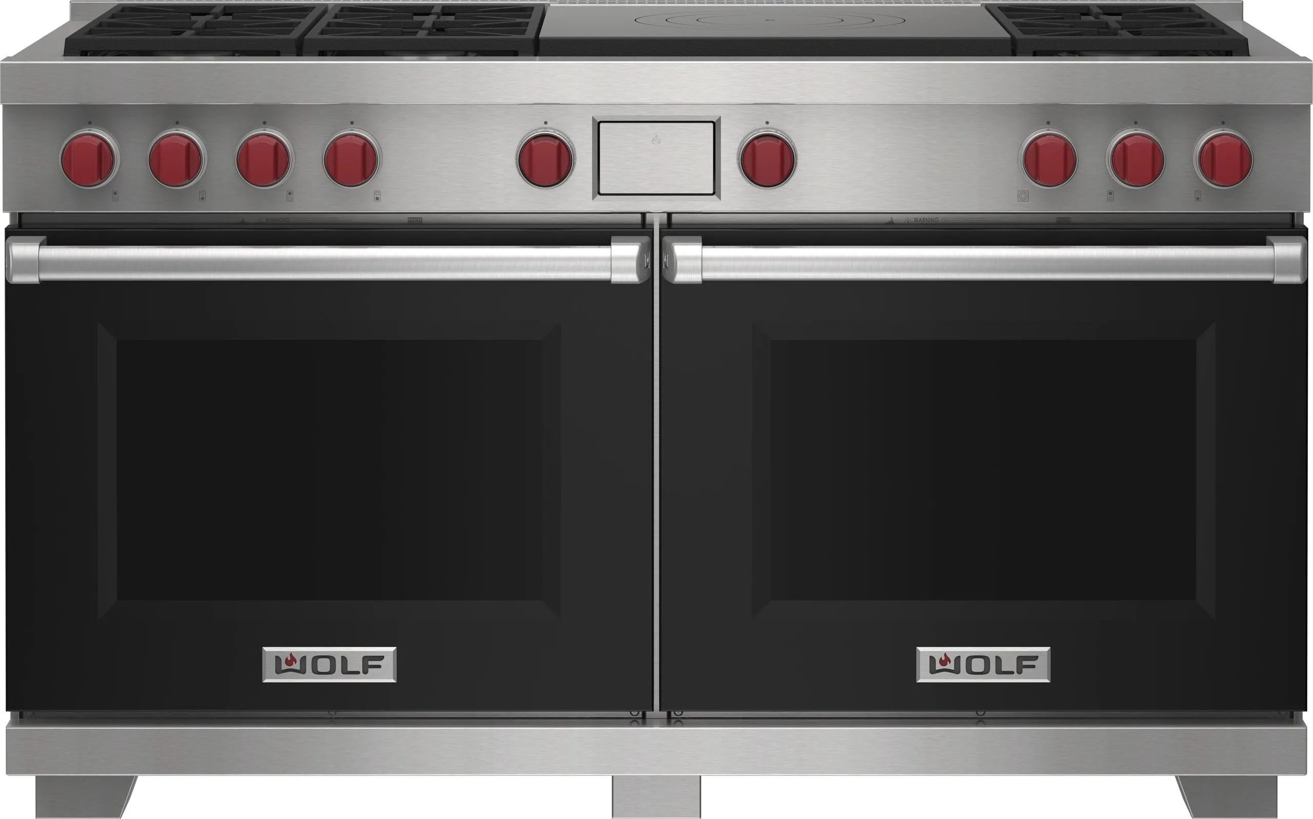 Wolf DF60650FBKPLP 60" Dual Fuel Range - 6 Burners And French Top Freestanding Ranges freestanding dual fuel range 30 inch