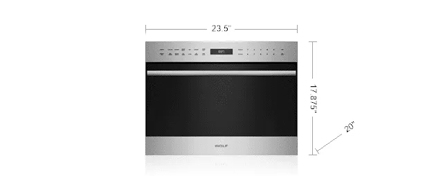 Wolf MDD24TESTH 24" E Series Transitional Drop-Down Door Microwave Oven Microwave Ovens large capacity kitchen microwave