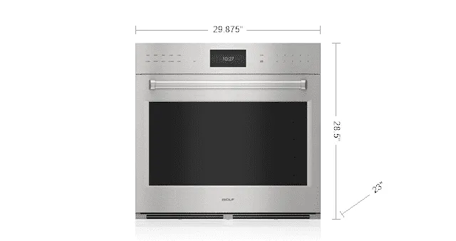 Wolf SO3050PESP 30" E Series Professional Built-In Single Oven Wall Ovens oven with smart temperature control