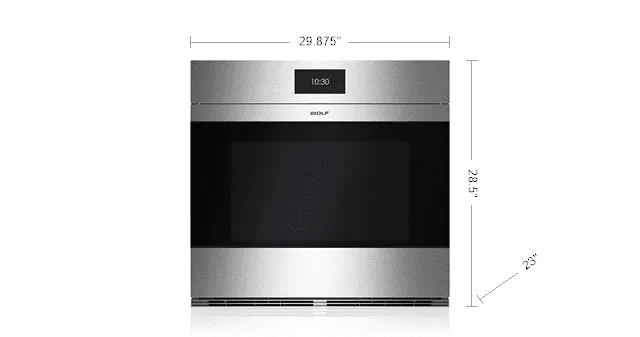 Wolf SO30CMS 30" M Series Contemporary Stainless Steel Built-In Single Oven Single Wall Ovens electric wall oven with convection