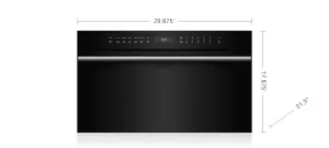 Wolf SPO30CMBTH 30" M Series Contemporary Speed Oven Single Wall Ovens electric wall oven with convection