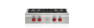 Wolf SRT304LP 30" Sealed Burner Rangetop - 4 Burners Gas 4 burner gas range for kitchen