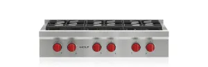Wolf SRT366 36" Sealed Burner Rangetop - 6 Burners Gas 4 burner gas range for kitchen