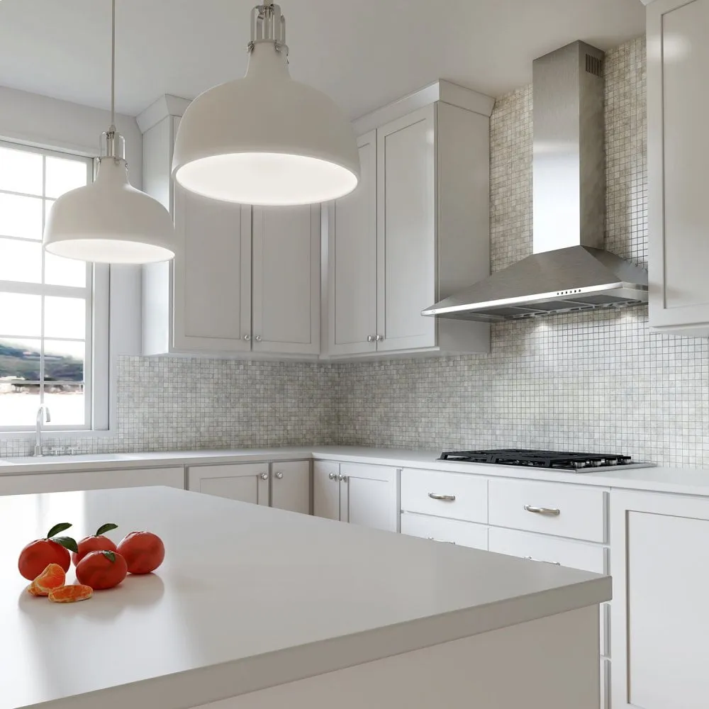Xo Appliance XOB30SC 30" 600/395 Cfm Italian Made Wall Mount Chimney Range Hood Stainless Ventilation Range Hoods high suction kitchen exhaust hood