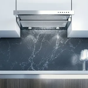 Xo Appliance XOC24SMUA 395 Cfm 24" Under Cabinet Glide Out Visor Italian Made Stainless Professional Hoods 36 inch wall mount hood