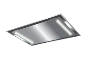 Xo Appliance XOCEILING36S 36 In. Ceiling Mount Island Range Hood With Peripheral Aspiration And Led Lights In Stainless Steel Ventilation Range Hoods high suction kitchen exhaust hood