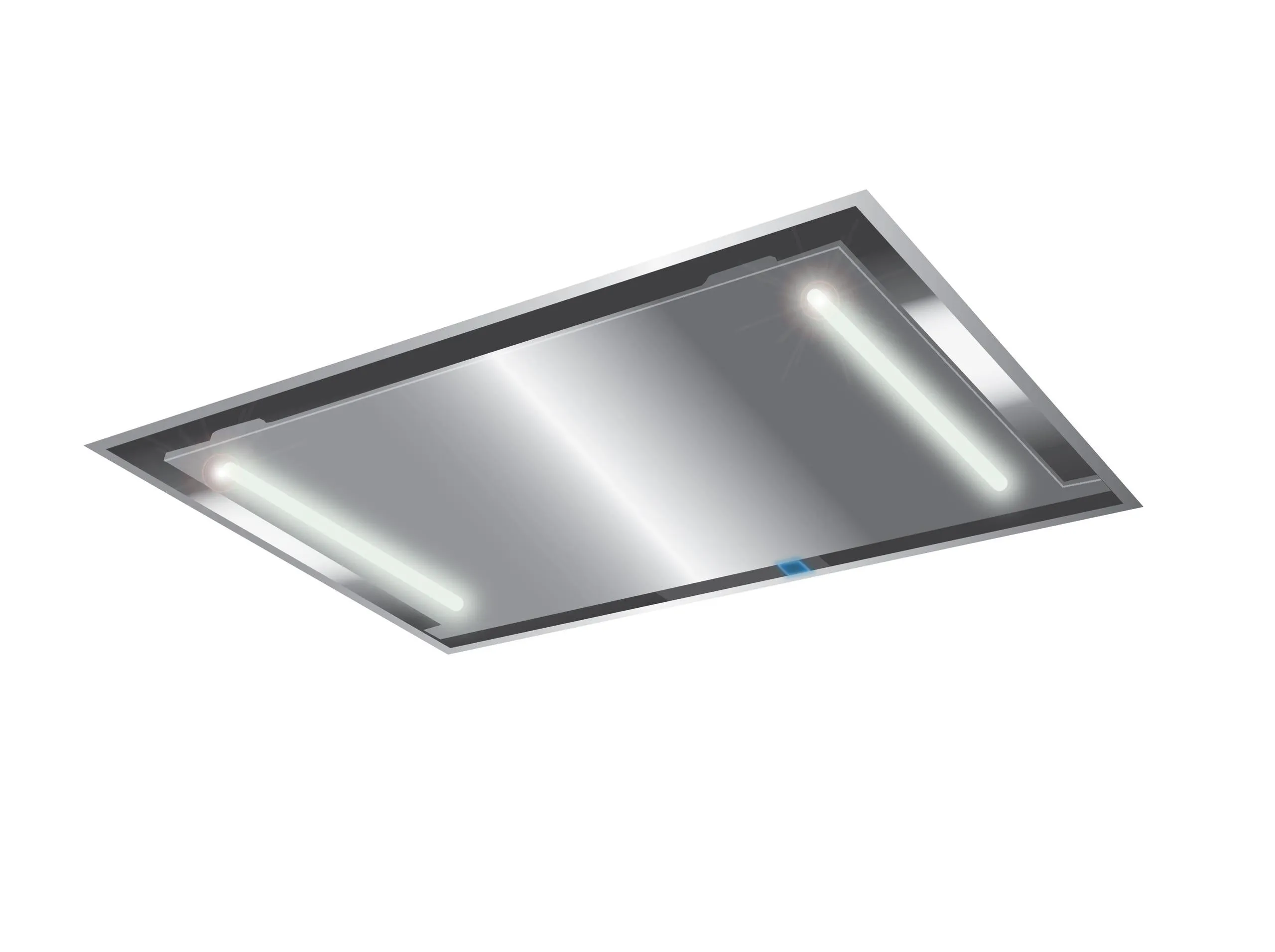 Xo Appliance XOCEILING36S 36 In. Ceiling Mount Island Range Hood With Peripheral Aspiration And Led Lights In Stainless Steel Ventilation Range Hoods high suction kitchen exhaust hood