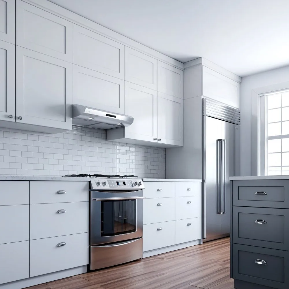Xo Appliance XOE30W 350 Cfm 30" Under Cabinet Range Hood White Ducted Hoods under cabinet ducted hood