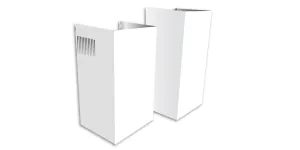 Xo Appliance XOEDCB2W Duct Cover Extension For 10' Ceiling Fits Xob White Hood Accessories charcoal filters for range hoods