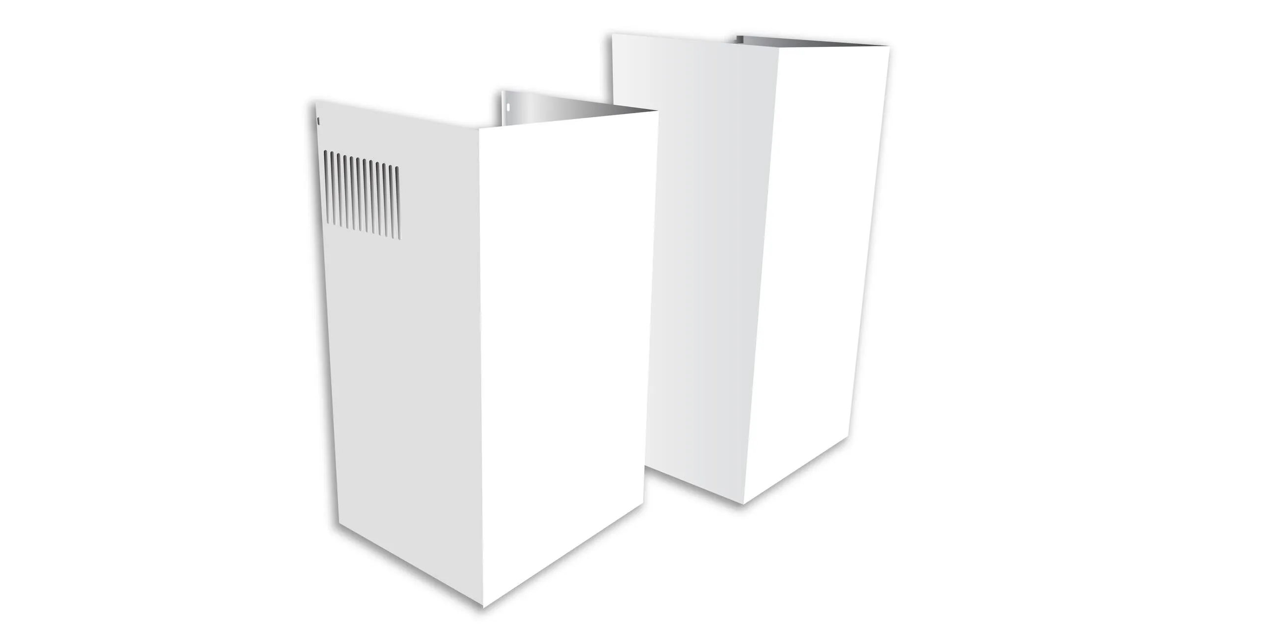 Xo Appliance XOEDCB2W Duct Cover Extension For 10' Ceiling Fits Xob White Hood Accessories charcoal filters for range hoods
