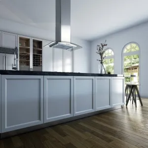 Xo Appliance XOMI42GC 42" 600/395 Cfm Island Hood Stainless/Glass Professional Hoods 36 inch wall mount hood
