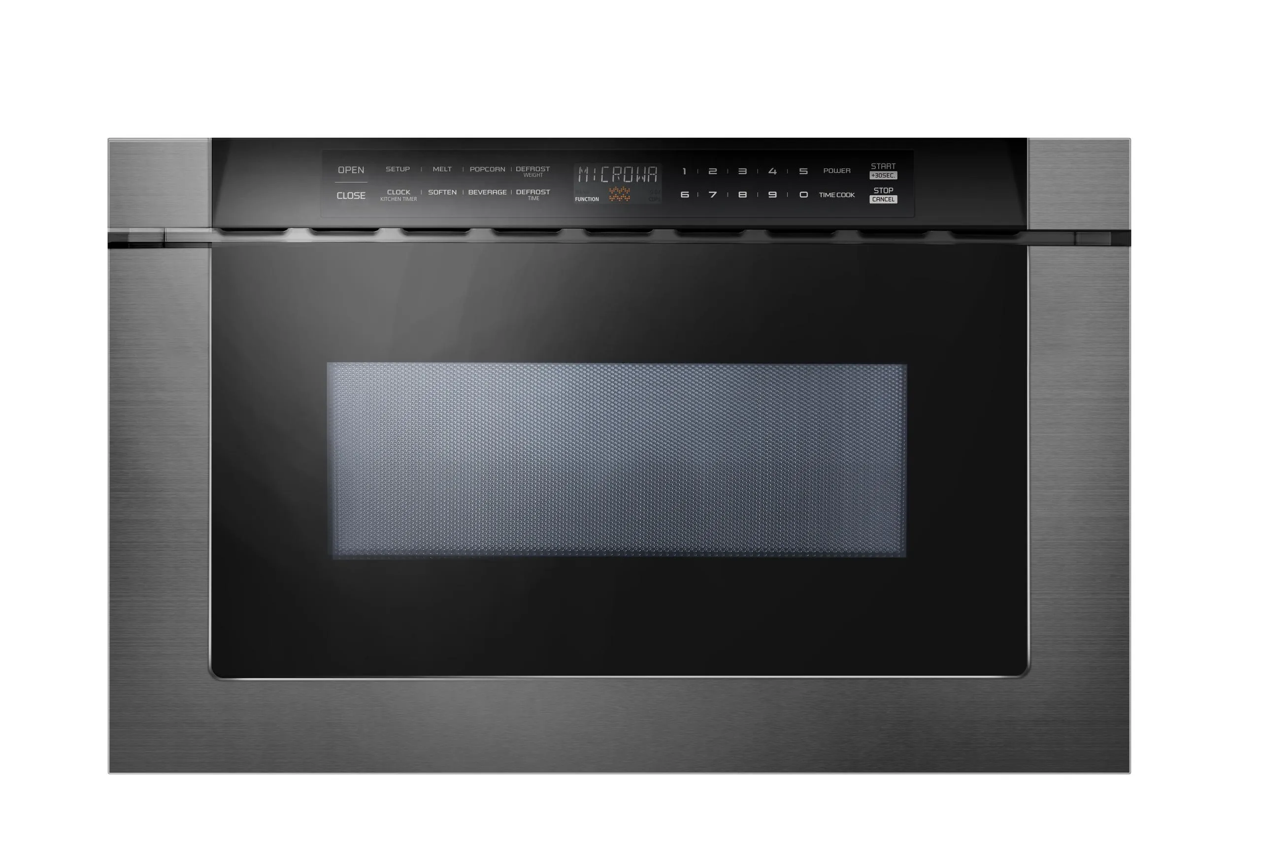 Xo Appliance XOMWD24BS 24" Built-In Microwave Drawer - Black Glass & Black Stainless Microwave Ovens smart sensor microwave oven