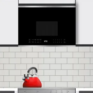 Xo Appliance XOOTR24BS 24"W Otr 1000W 300Cfm 1.34 Cu Ft - Black Glass Microwave Ovens large capacity kitchen microwave