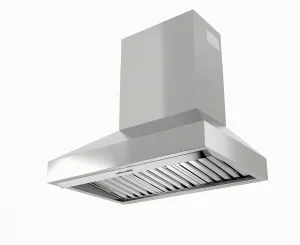 Xo Appliance XOVV236KSE 36In Pro Wall Chimney Hood Ss Straight Lip 1000 Cfm Ventilation Range Hoods high suction kitchen exhaust hood
