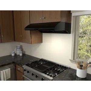 Zephyr AK2136BB 36" Typhoon Undercabinet Hood With 850 Cfm Blower, 6 Speed Levels Professional Hoods 36 inch wall mount hood