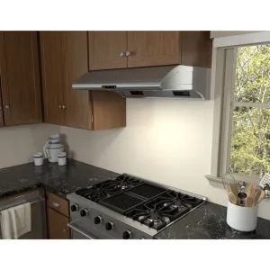 Zephyr AK2148BS 48" Typhoon Undercabinet Hood With 850 Cfm Blower, 6 Speed Levels Professional Hoods 36 inch wall mount hood