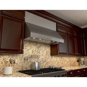Zephyr AK7542BS 42" Tempest Ii Wall Hood With 650 Cfm Blower, 6 Speed Levels, Act Ventilation Range Hoods high suction kitchen exhaust hood