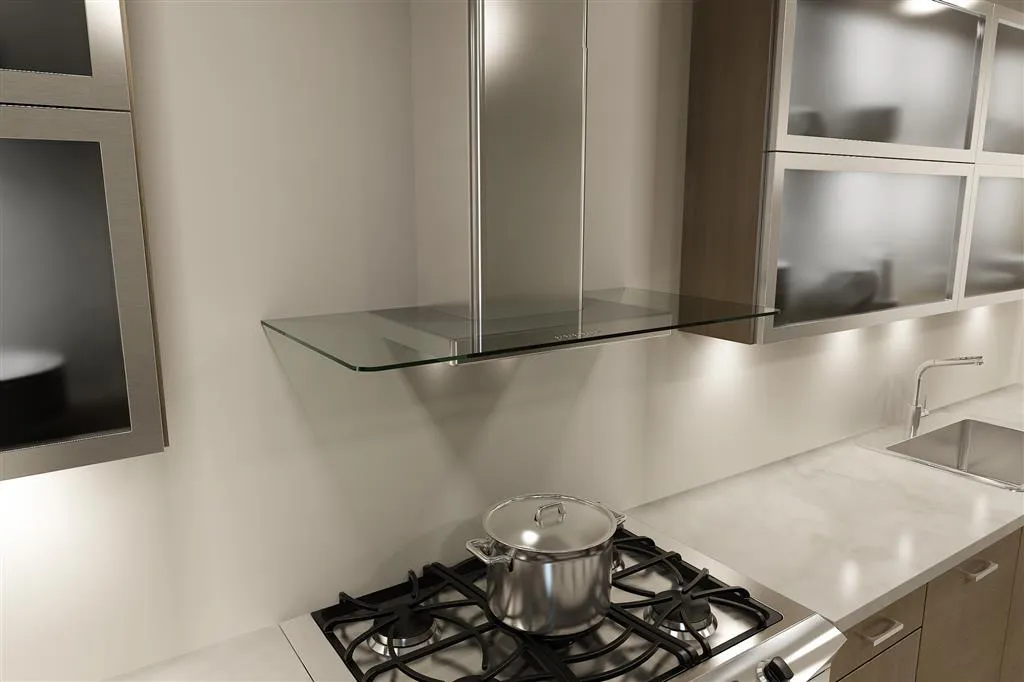Zephyr BFGE30AG Brisas Flat Glass Wall Ducted Hoods high cfm ducted range hood