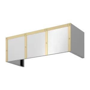 Zephyr BKDC14812ASG Duct Cover Banding Kit, 48In X 12In, Satin Gold Hood Accessories LED light kits for hoods