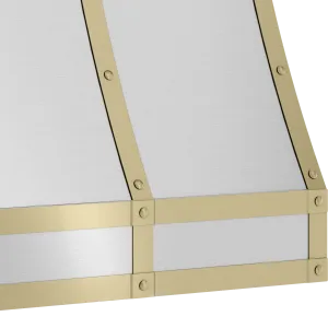 Zephyr BKFT36ASG Forte Hood Banding Kit, 36In, Satin Gold Hood Accessories LED light kits for hoods