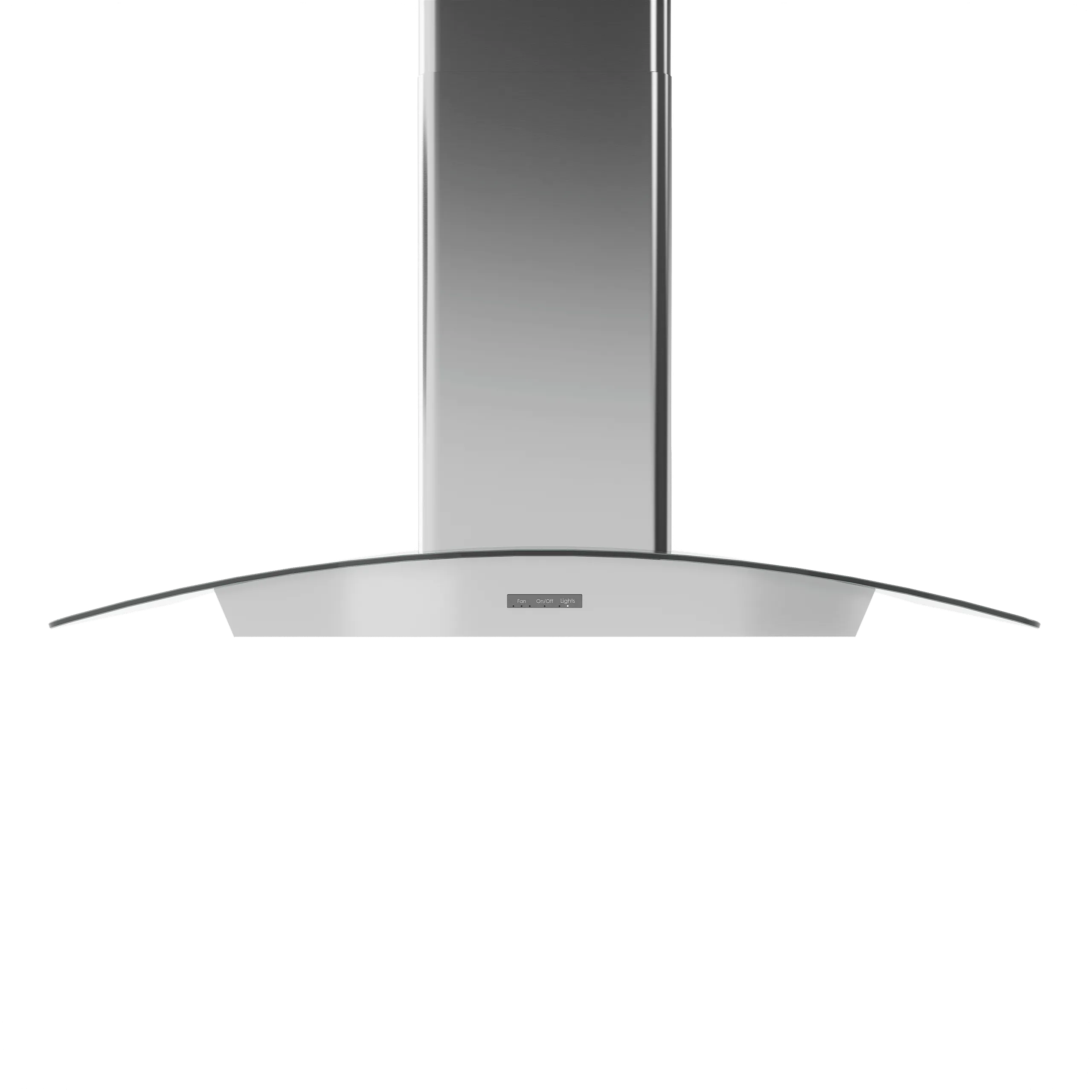 Zephyr BMIE36CG Brisas Curved Glass Chim. Wall, 36" G, 600 Cfm, Act, Led Ventilation Range Hoods high suction kitchen exhaust hood