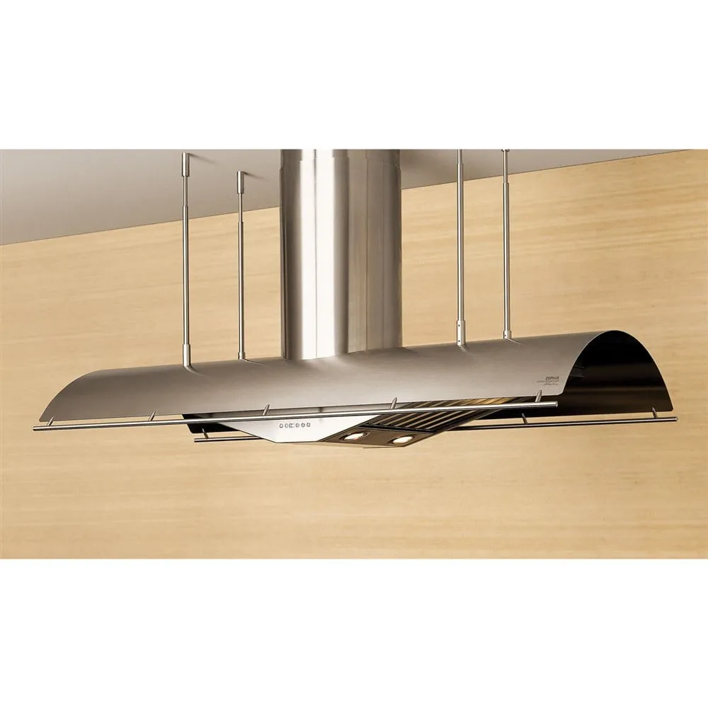 Zephyr CTPE60BSX 60" Trapeze Island Ducted Hoods under cabinet ducted hood