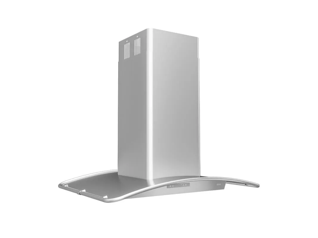 Zephyr ZMLM90CS 36" Milano Island Convertable Hoods quiet convertible vent hood