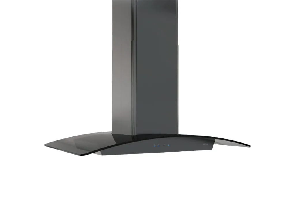 Zephyr ZREM90BBSGG 36" Ravenna Island Ducted Hoods high cfm ducted range hood